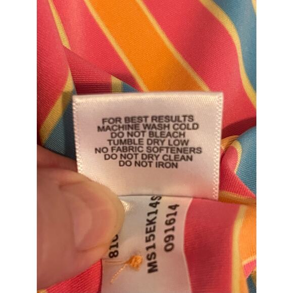 Peter Millar Men's Golf Shirt Large Summer Comfort Colorful Striped Lightweight‎ - Picture 6 of 11